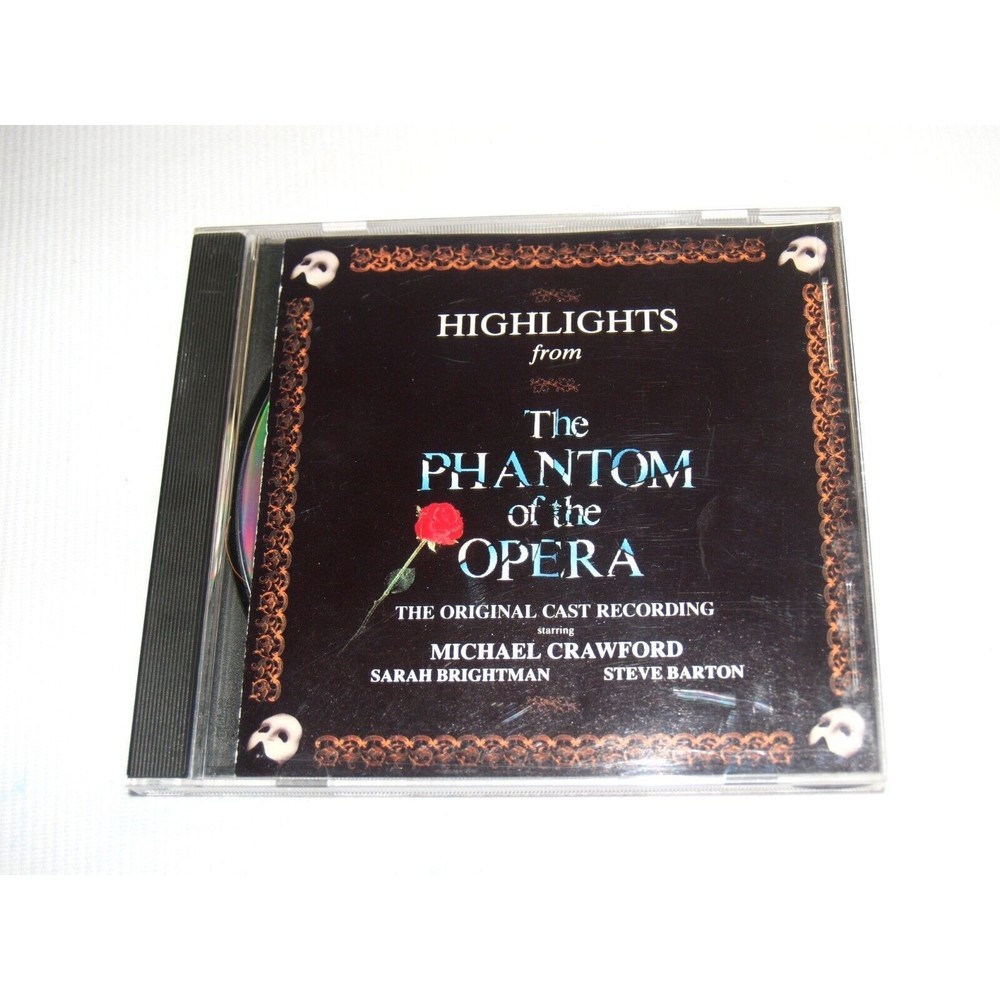 Phantom of Opera Highlights CD Original Cast Andrew Lloyd Webber